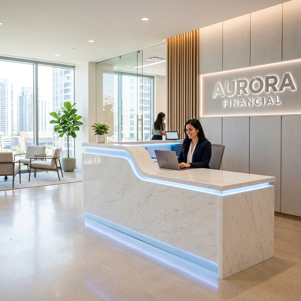 Minimal Reception Desk